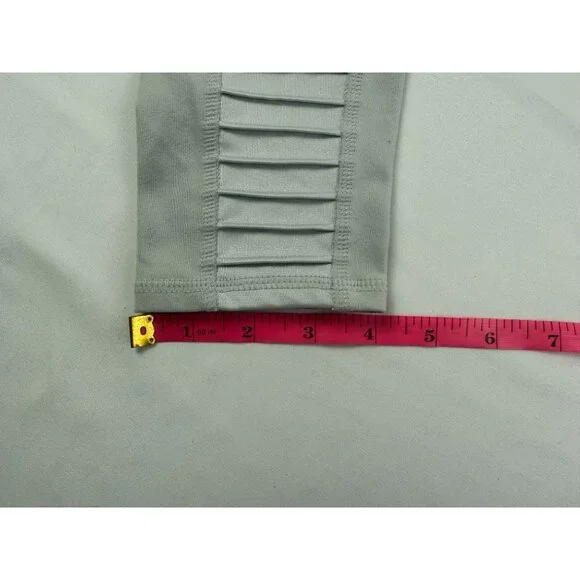 Alo High Waist Moto Long Legging In Alloy Matte/Glossy Panels Size M - Picture 11 of 11